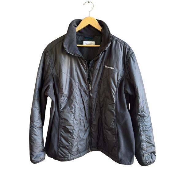 Columbia Bugaboo black Fleece Interchange Hooded winter Jacket Plus 2XL EUC - Picture 5 of 14